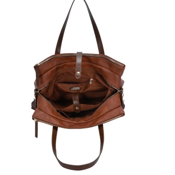 Sasha+Sofi Heather Tote BGO-5074 Taupe - Picture 3 of 3